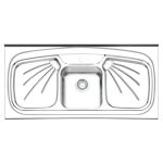 سینک ظرفشویی ایلیا استیل مدل ۱۰۱۱ روکار