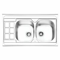 سینک ظرفشویی ایلیا استیل مدل ۱۰۵۳ روکار