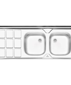 سینک ظرفشویی روکار کلاسیک پرنیان استیل مدل PS 3104