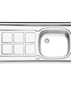 سینک ظرفشویی روکار کلاسیک پرنیان استیل مدل PS 3107